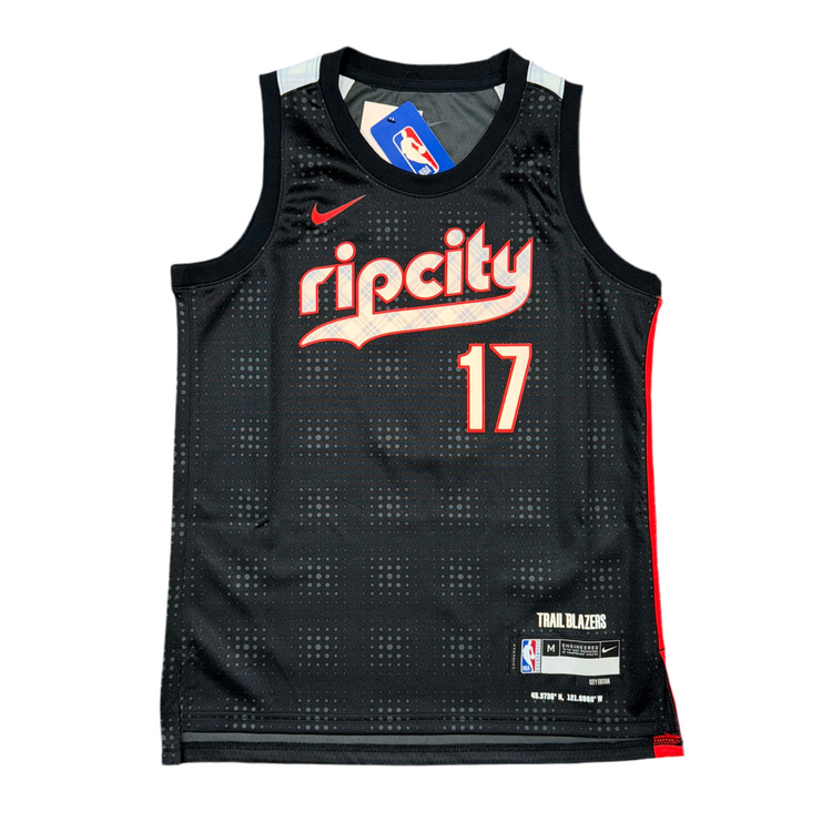 NWT Nike Portland Trail Blazers Rip City Shaedon Sharpe Jersey Sz YM