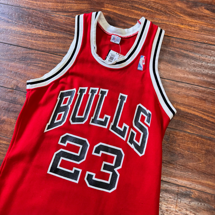 Sand-Knit 80's Bulls Michael Jordan Jersey Sz S
