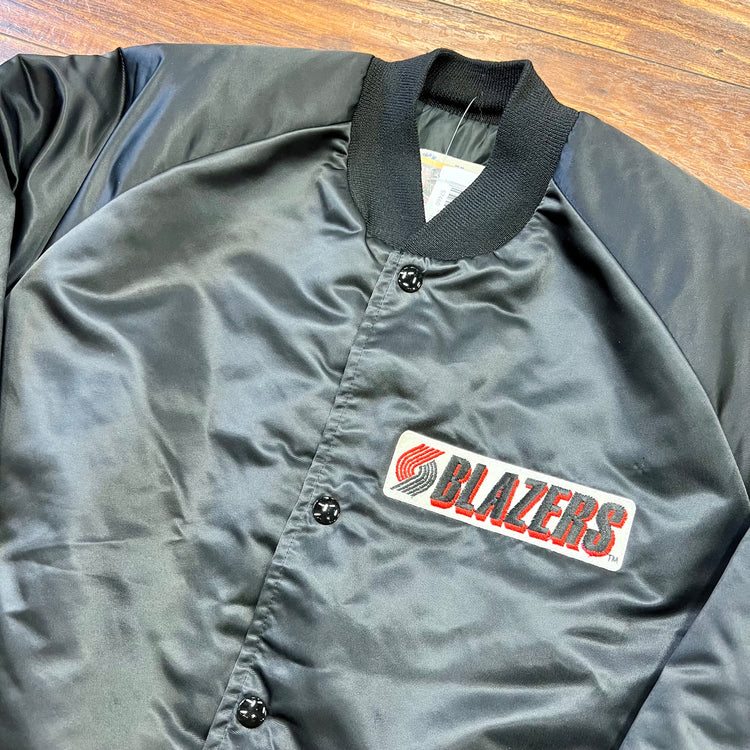 Chalk Line 90's Portland Trail Blazers Satin Jacket Sz L