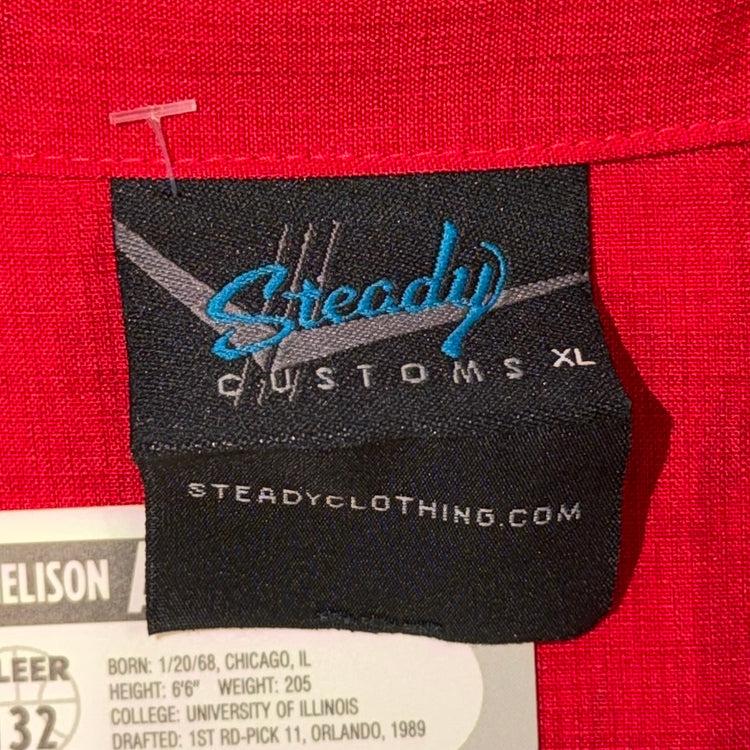 00’s Signed Los Angeles Clipper Nation Bowling Shirt Sz XL