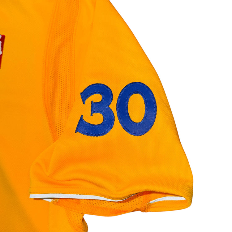 Adidas Golden State Warriors Stephen Curry 2013 Christmas Sleeved Jersey Sz M