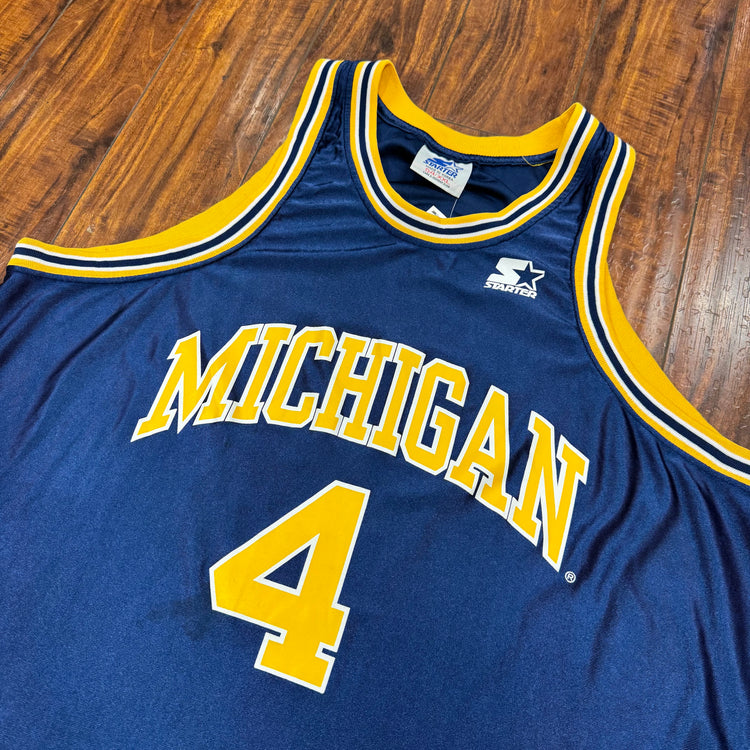 Starter 90's Michigan Chris Webber Jersey Sz 2X