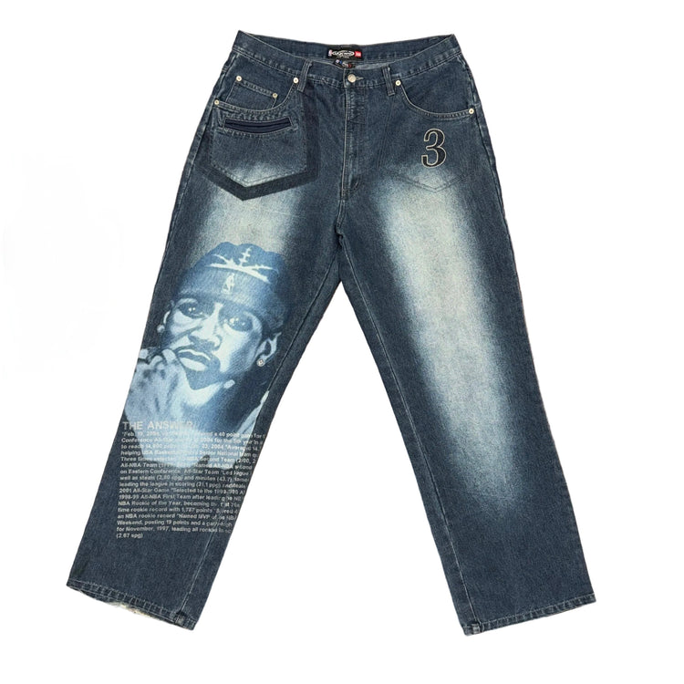 UNK 00’s Denim Philadelphia 76ers Allen Iverson Pants Sz 36