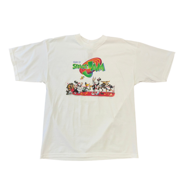 Soft-Tees Cast Of Space Jam Tee Sz XL