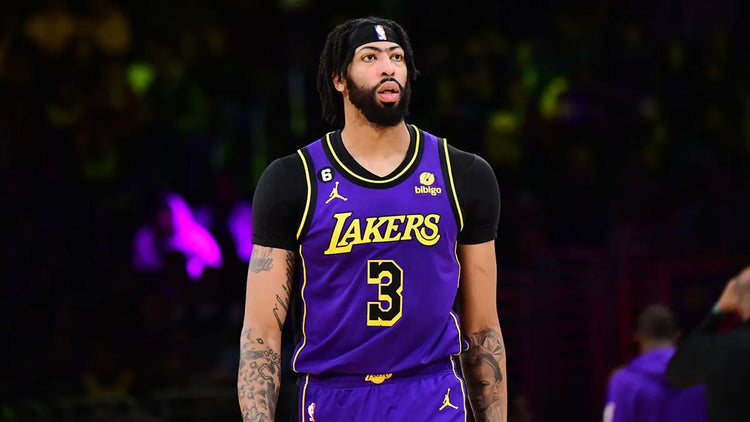Jordan Swingman 2022-24 Statement Edition Los Angeles Lakers Anthony Davis Jersey Sz YXL