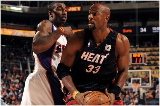 Champion 90’s Miami Heat Away Alonzo Mourning Jersey Sz 2X