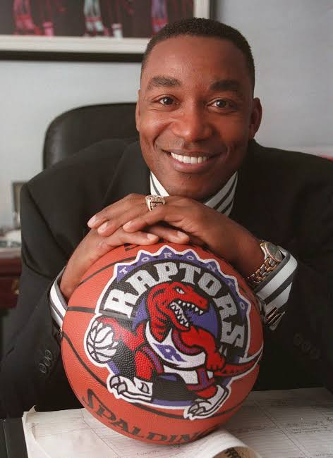 Champion 90’s Toronto Raptors Isiah Thomas Away Jersey Sz L