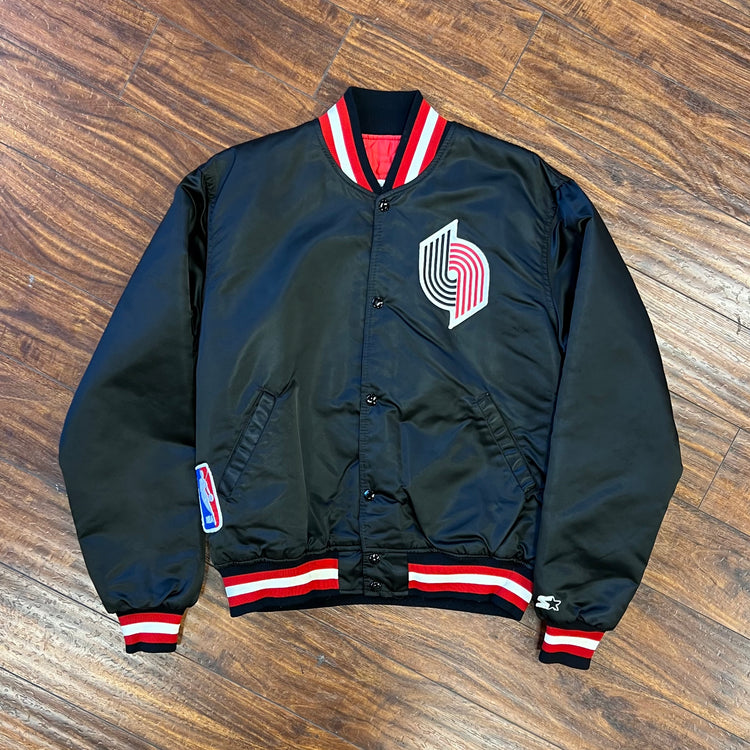 Starter Late 80’s Blazers Satin Jacket Size L