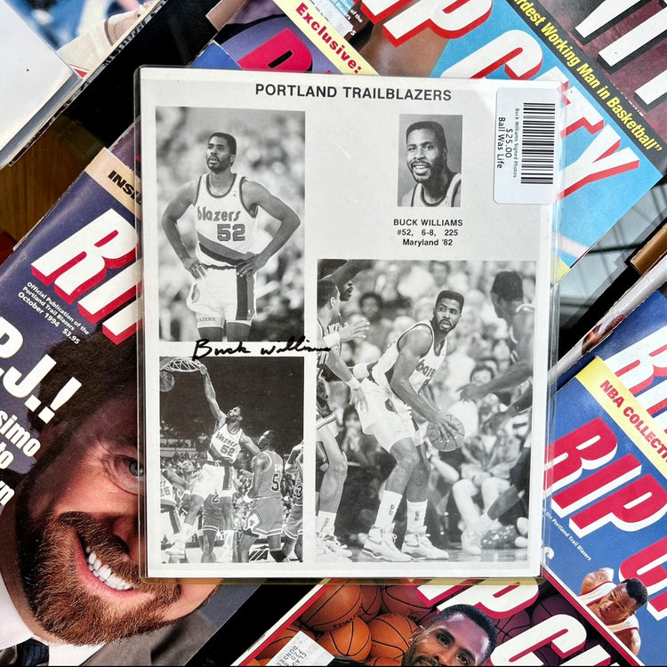 Buck Williams Autographed Photo Sheet