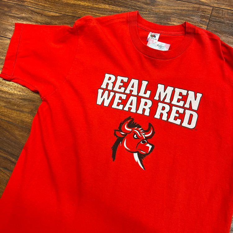 1991 Real Men Wear Red Tee Sz XL