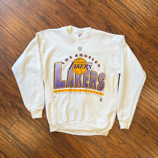 (Web) Artex Sportswear Lakers Crewneck WHT