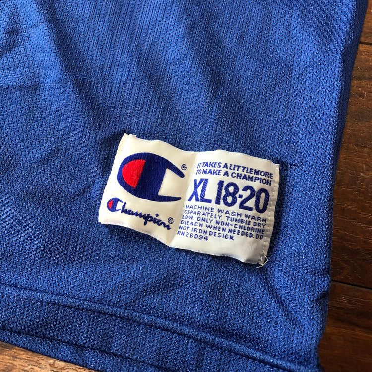 Champion Early 00s Sixers Allen Iverson Blue Jersey Youth XL