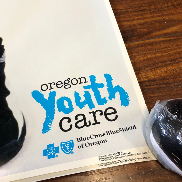 Blazers Jermaine O'Neal Life Size Measure Up Poster by Oregon Youth Care
