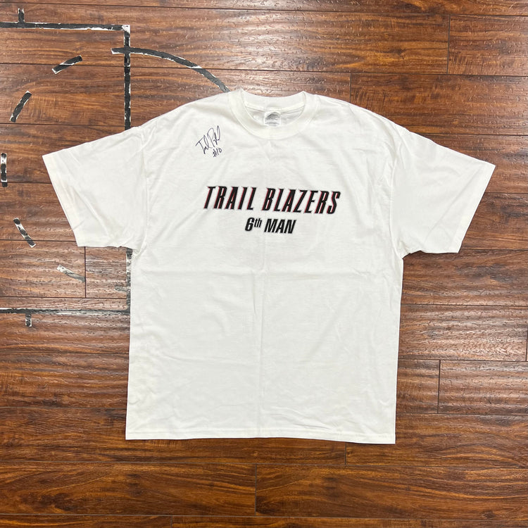Trail Blazers 00’s “6th Man” Autographed Joel Pryzbilla Size XL