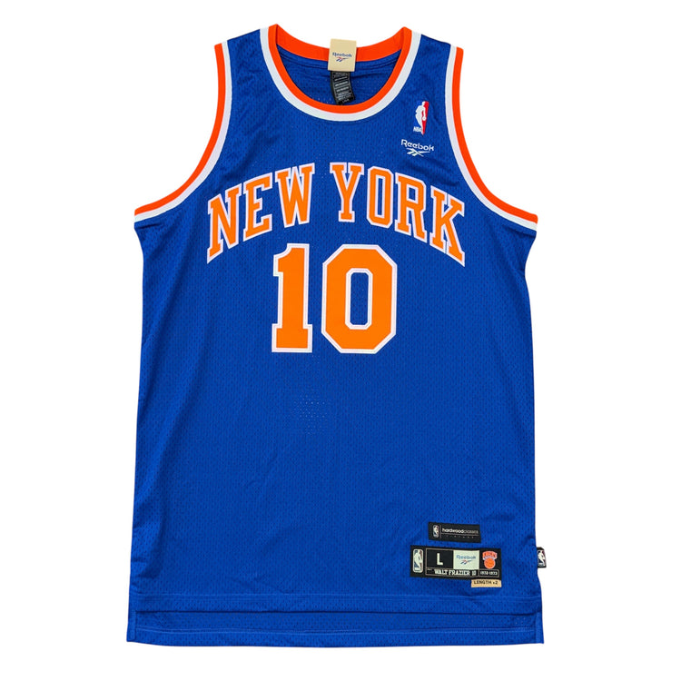 NWT Reebok Hardwood Classics New York Knicks Walt Fraizer Sz L