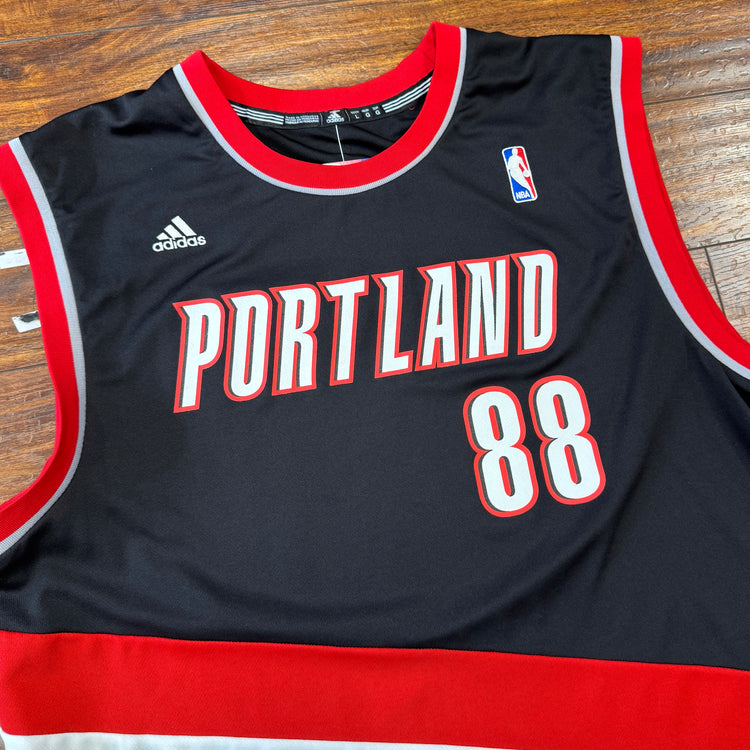 Adidas Portland Trail Blazers Nic Batum Jersey Sz L