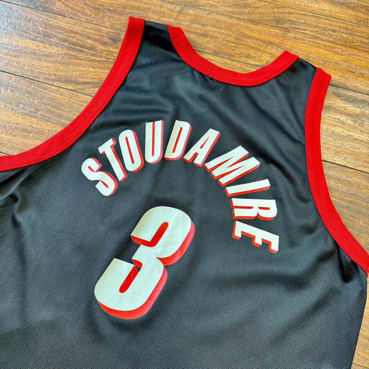 Champion 90's Stoudamire Autographed Jersey Sz L