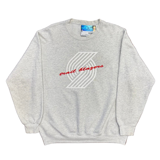 Portland Trail Blazers Ash Crewneck Sz XL