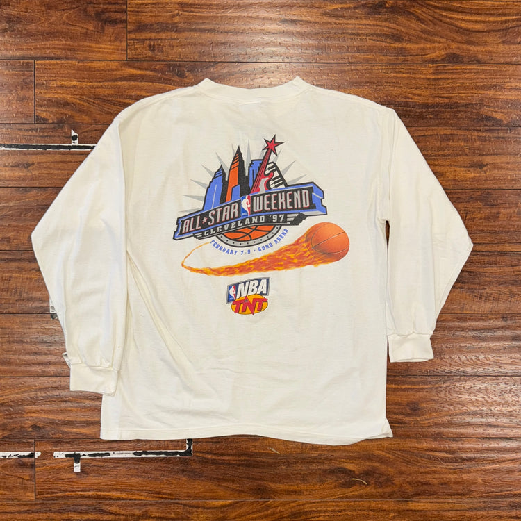 Salem Sportswear NBA TNT 1997 All Star Long Sleeve Sz L