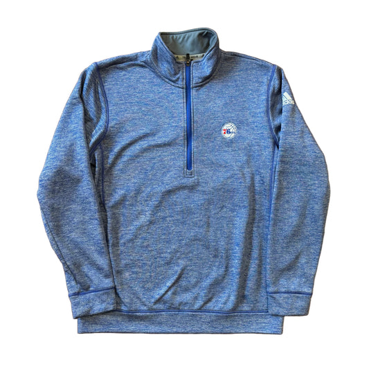Adidas 2015 Team Issued 76ers 1/4 Zip Sz L