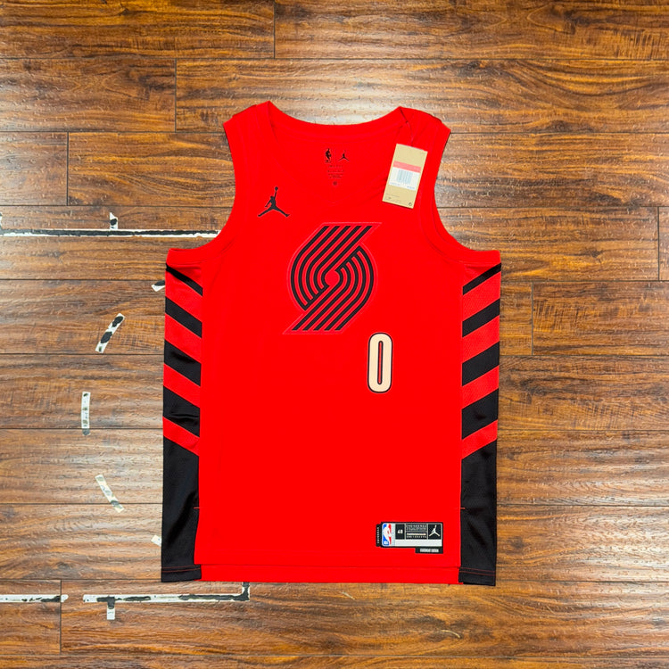 NWT Nike Portland Trail Blazers Damian Lillard Jersey Sz L