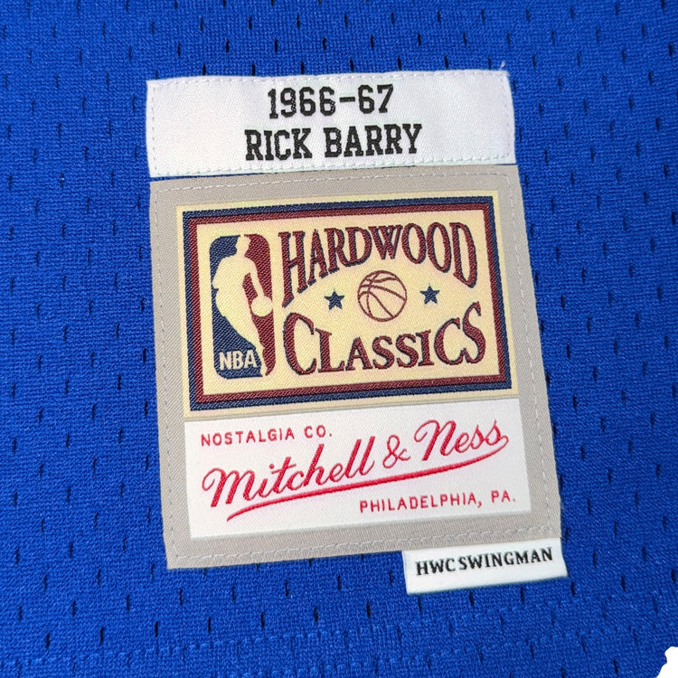 NWT Mitchell & Ness Golden State Away Rick Barry Jersey Sz S