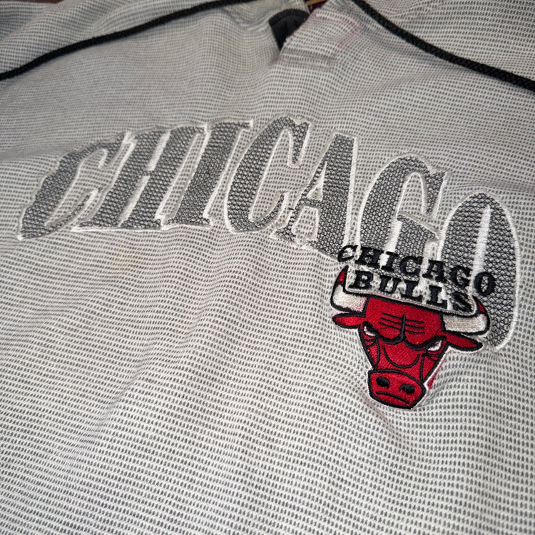 Starter 90's Chicago Bulls Ash Grey Hoodie Sz 2X
