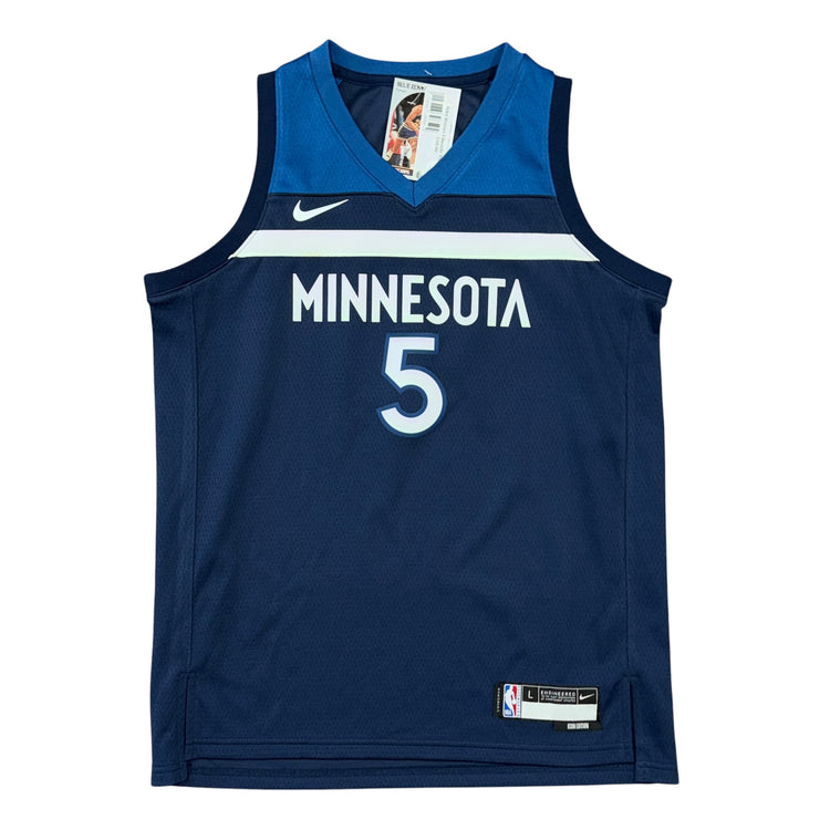 Nike Swingman Icon Edition Minnesota Timberwolves Anthony Edwards Jersey Sz YL