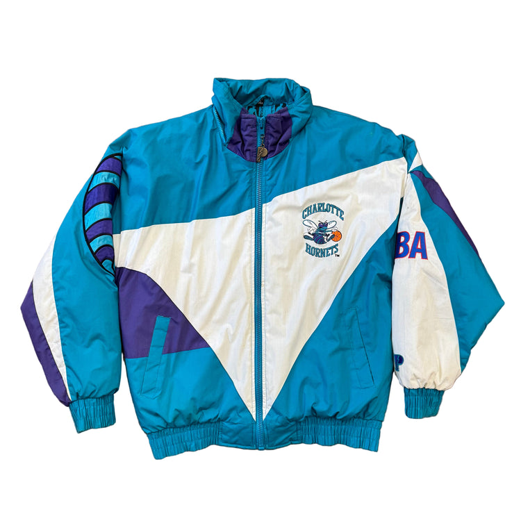 Pro Player 90's Charlotte Hornets Puffer Jacket Sz M