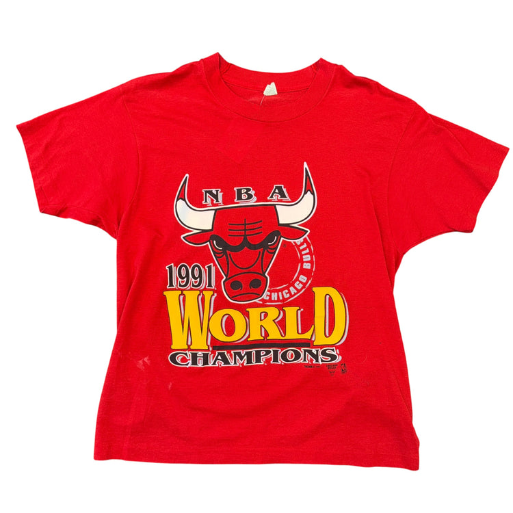 1991 Chicago Bulls Champions Tee Sz L