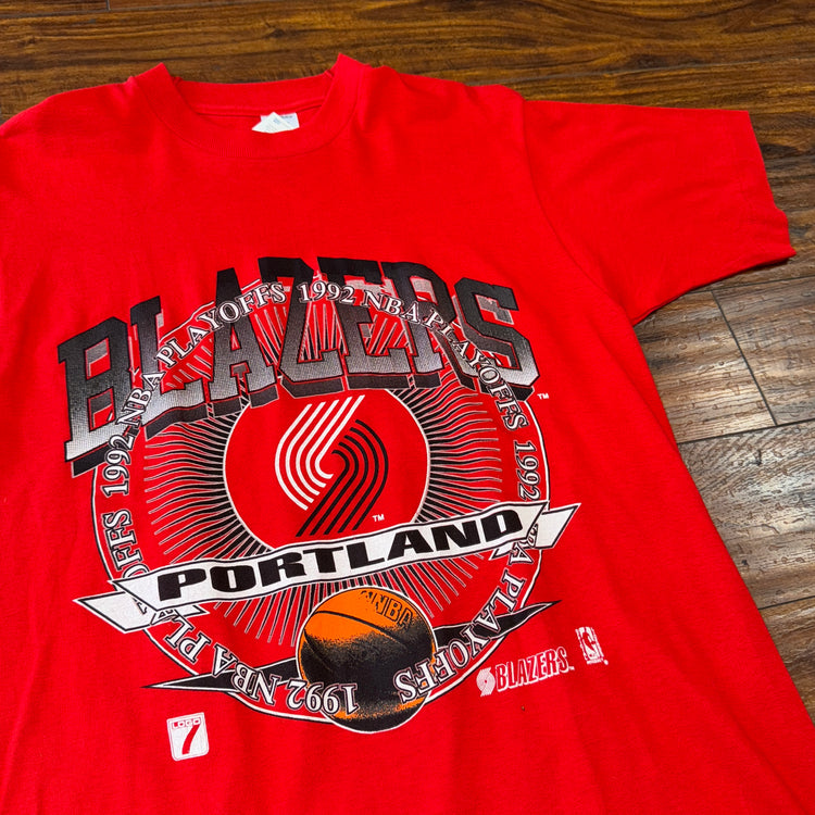 FOTL 1992 Playoffs Portland Trailblazers Tee Sz L