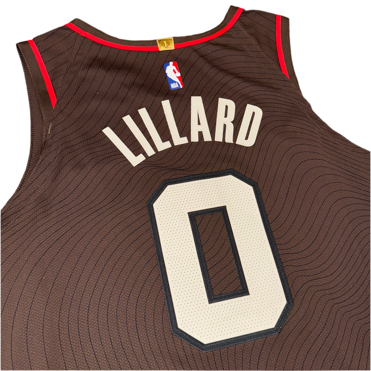 Nike Authentic Portland Trailblazers Damian Lillard Oregon City Jersey Sz XL