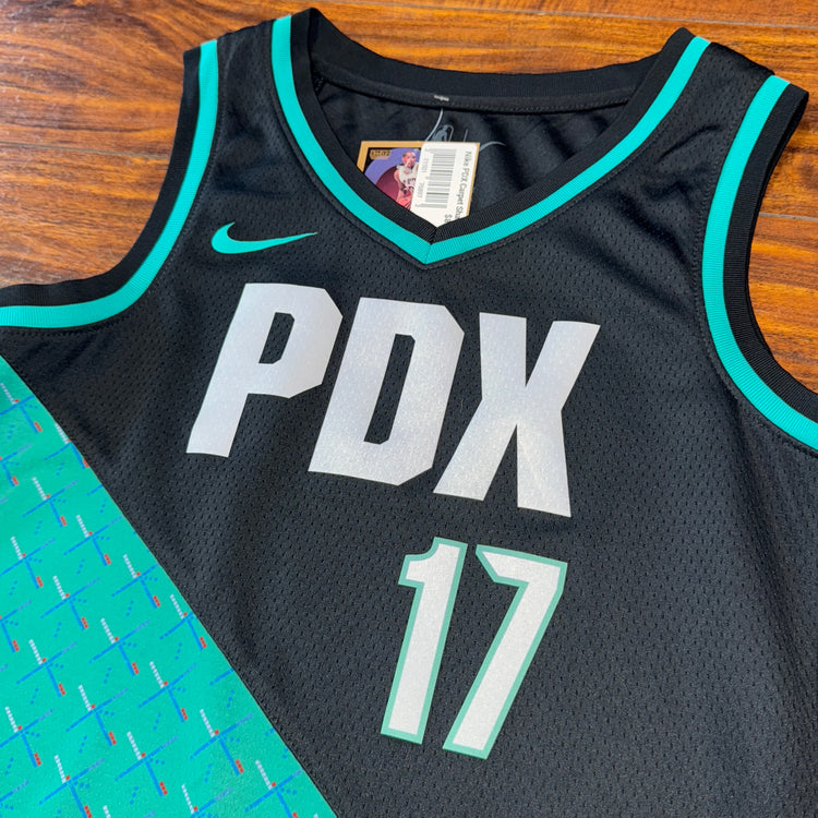 Nike Portland Trail Blazers PDX Carpet Shaedon Sharpe Jersey Sz S