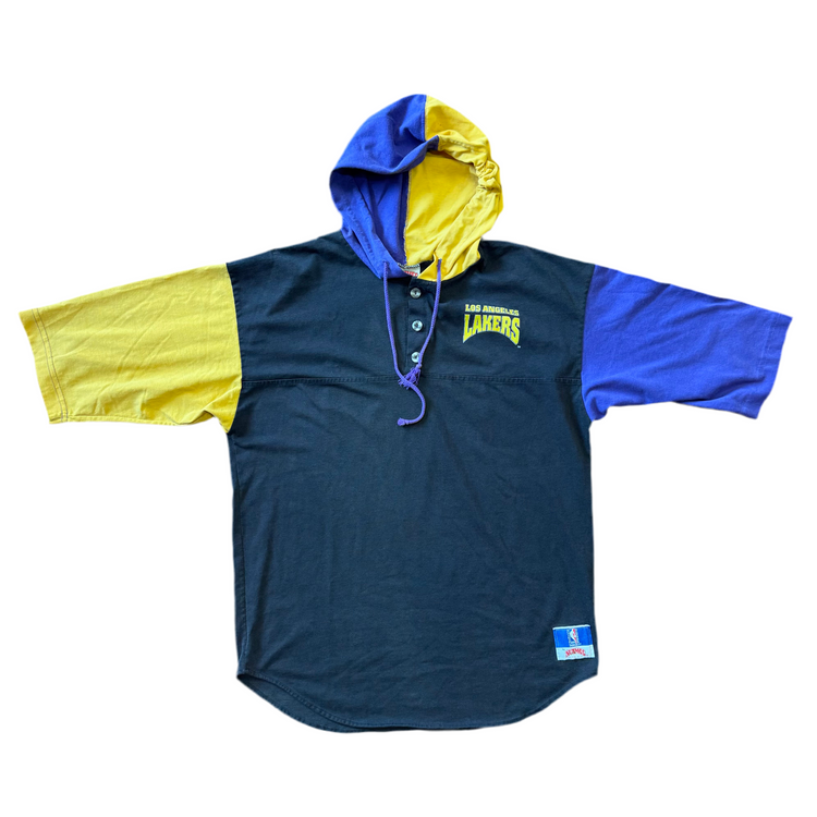 Nutmeg 90's Lakers Hoodie Button Up Sz M