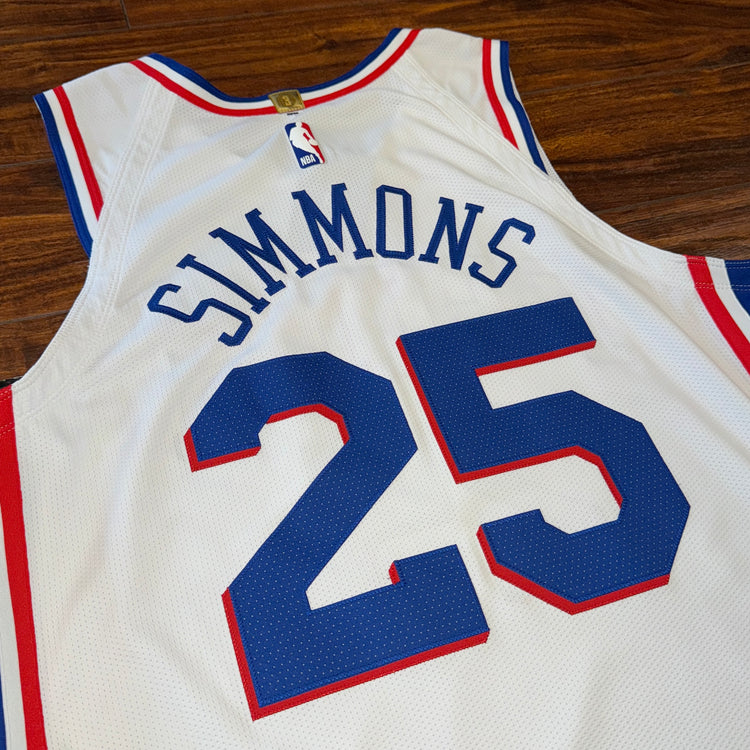 Nike Authentic Philadelphia 76ers Ben Simmons Jersey Sz L