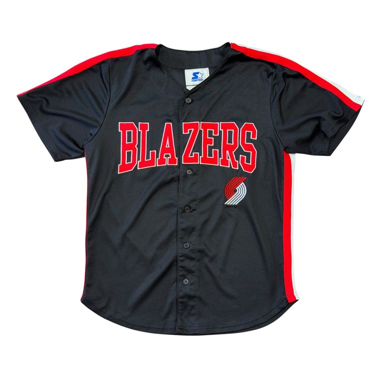 Starter Portland Trail Blazers Baseball Jersey Sz L