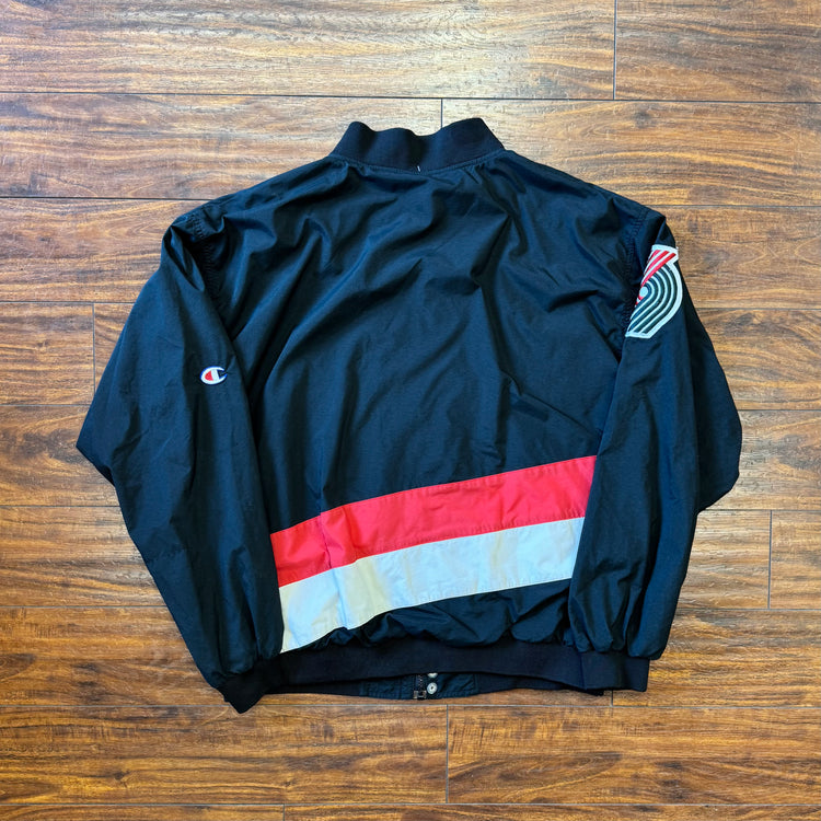 Champion 90's Portland Blazers Warm Up Jacket Sz L