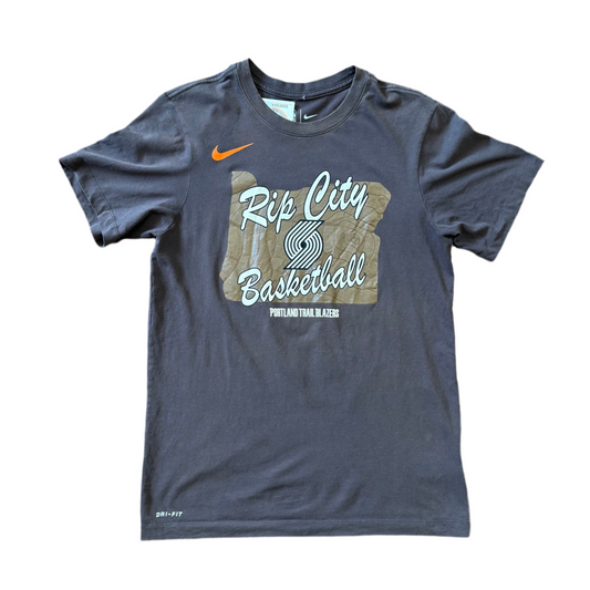 Nike Rip City Brown Tee Sz S