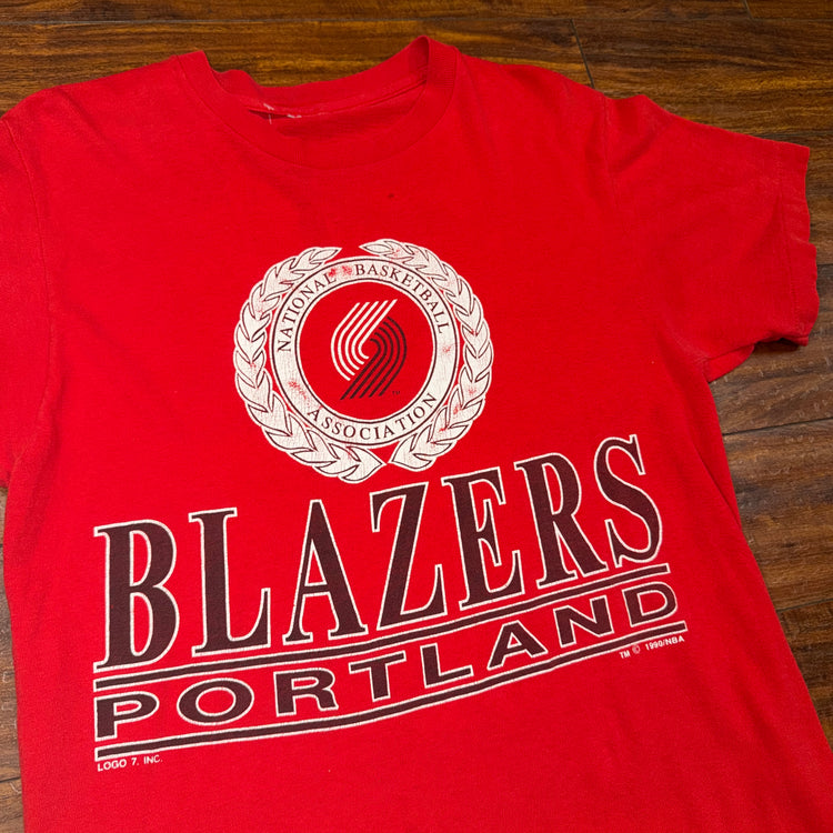 1990 Portland Trail Blazers Tee Sz L