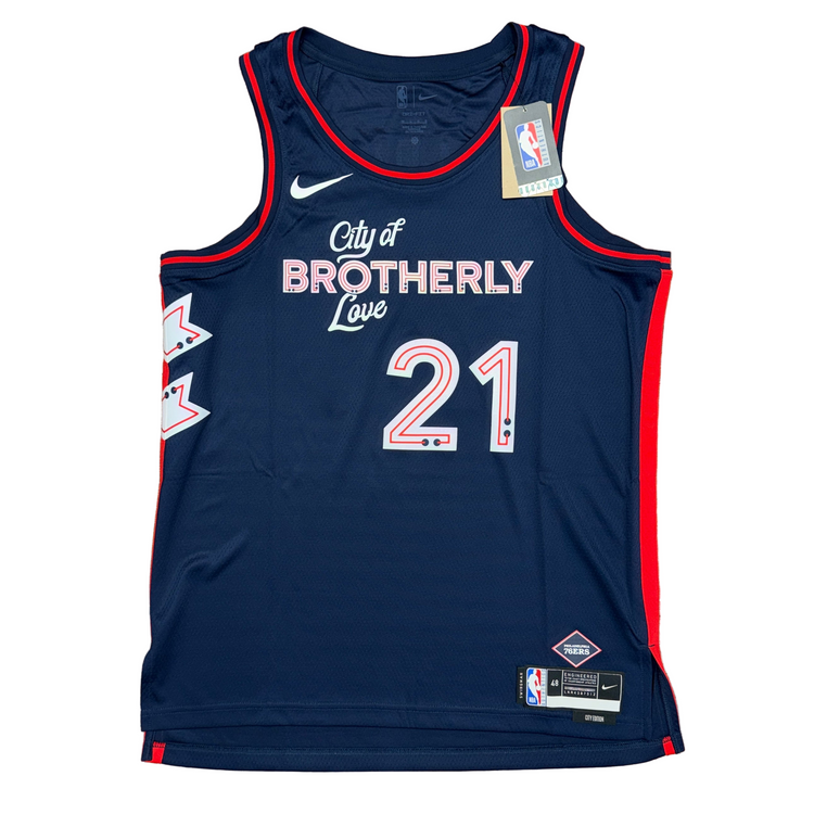 NWT Nike Phila Joel Embiid Jersey Sz L