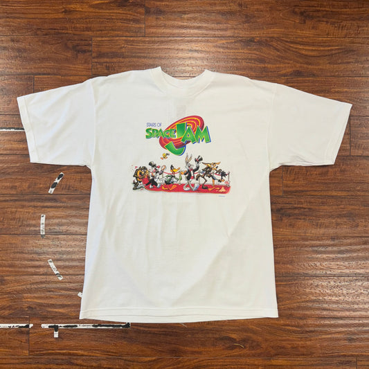 Q-Tees "The Cast Of Space Jam" Tee Sz XL