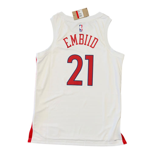 NWT Nike Swingman 2022-23 City Edition Philadelphia 76ers Joel Embiid Jersey Sz L