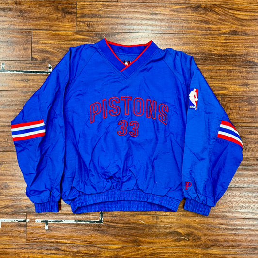 Pro Player Detroit Pistons Grant Hill Windbreaker Sz L