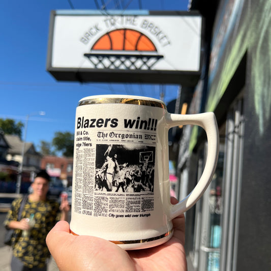 Blazers Win Oregonian 1977 Mug