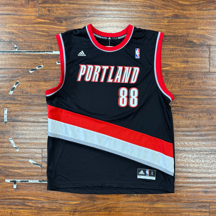 Adidas Portland Trail Blazers Nic Batum Jersey Sz L