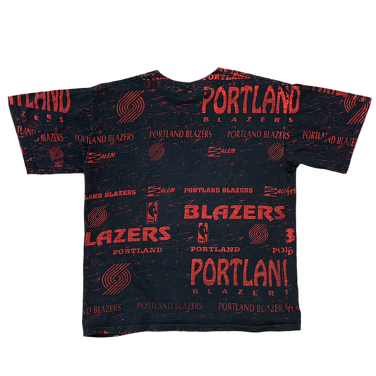 Salem Sportswear AOP Portland Trail Blazers Tee Sz L
