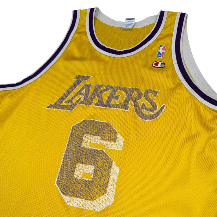 Champion 90’s Los Angeles Lakers Eddie Jones Away Jersey Sz XL
