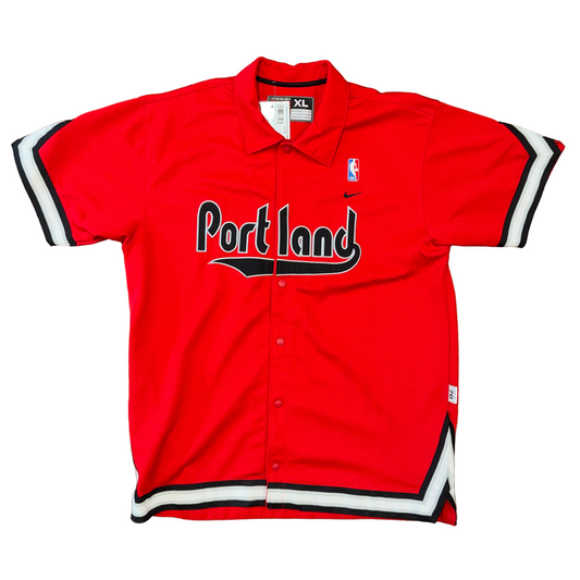 Nike 00's Portland Trail Blazers Warm Up Sz XL