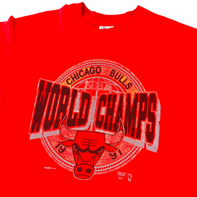 Trench 1991 Chicago Bulls Champs Tee Sz XL