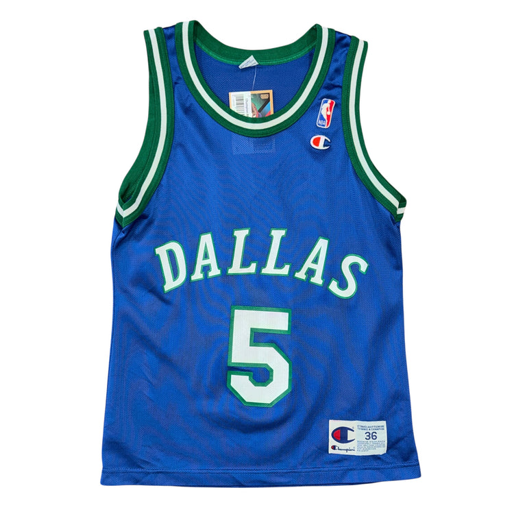 Champion 90’s Dallas Mavericks Jason Kidd Away Jersey Sz S
